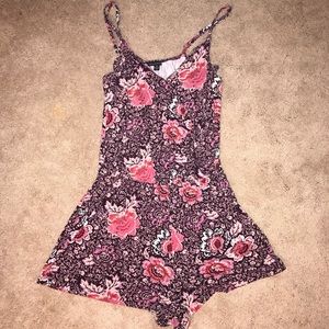 Floral Wrap Romper